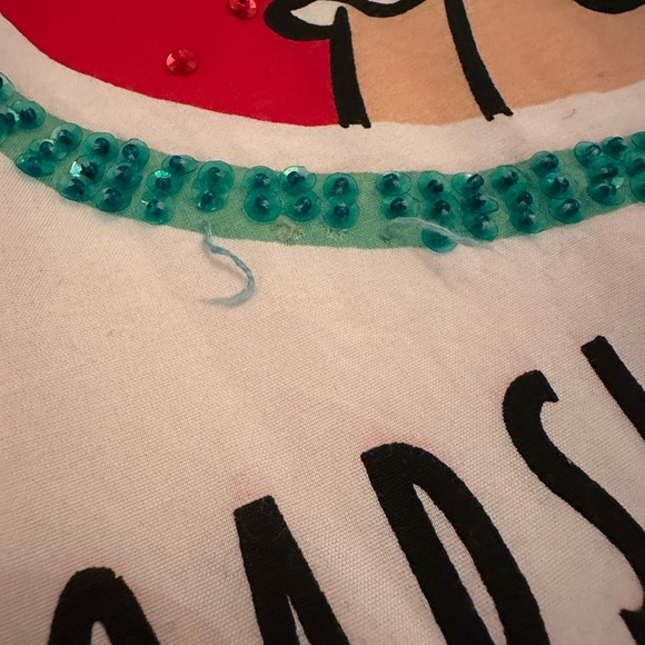 Vintage oversized Betty boop button down t shirt sequin sparkly - Picture 4 of 8